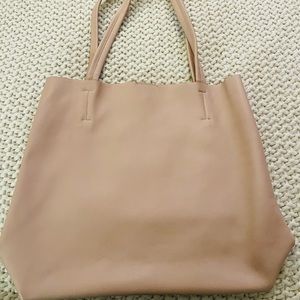 Antik Kraft Vegan Leather Tote in Ballet Pink